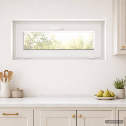 Basement Window Internal Colour White RISOR 95 x 40 cm