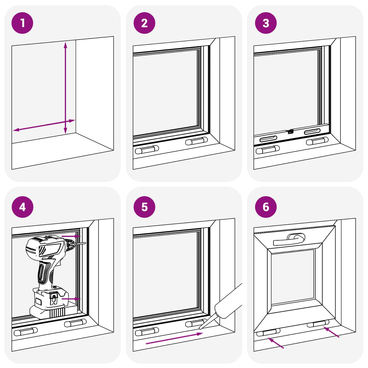 Basement Window Internal Colour White RISOR 40 x 45 cm