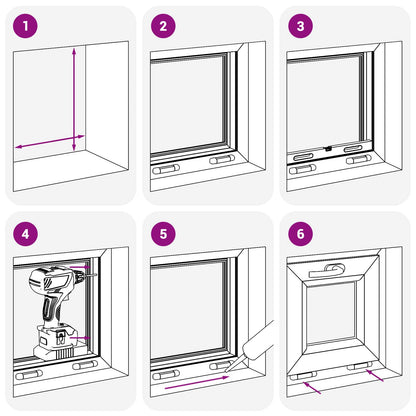 Basement Window Internal Colour White RISOR 40 x 45 cm
