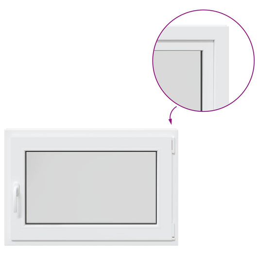 Basement Window Internal Colour White RISOR 85 x 50 cm