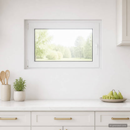 Basement Window RISOR 95 x 50 cm PVC and Glass