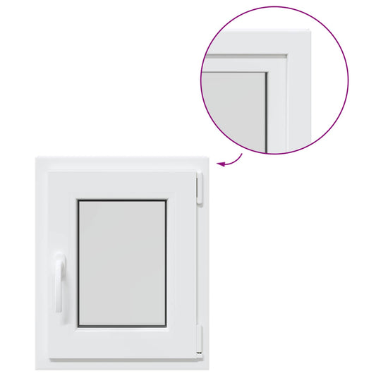 Basement Window Internal Colour White RISOR 40 x 55 cm