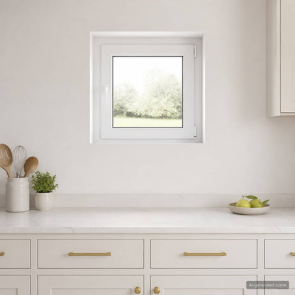Basement Window RISOR 55 x 55 cm PVC and Glass