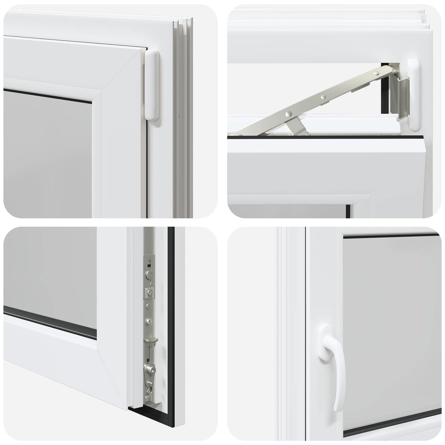 Basement Window RISOR 90 x 55 cm PVC and Glass