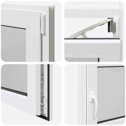 Basement Window RISOR 95 x 55 cm PVC and Glass
