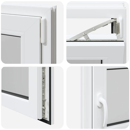 Basement Window Internal Colour White RISOR 100 x 55 cm