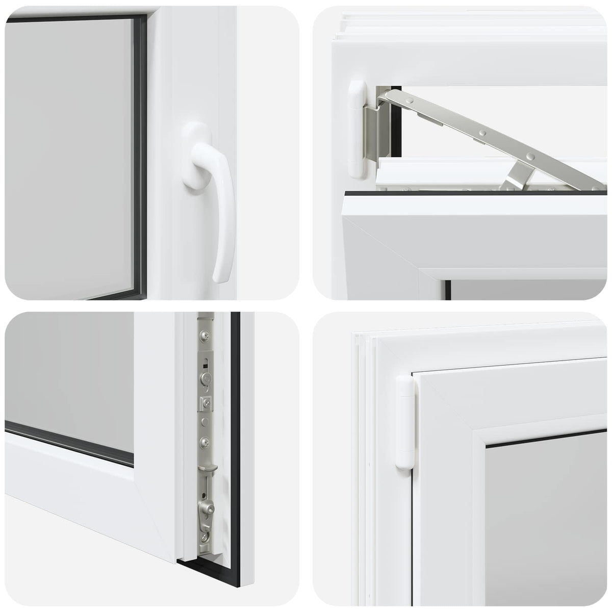 Basement Window Internal Colour White RISOR 100 x 55 cm