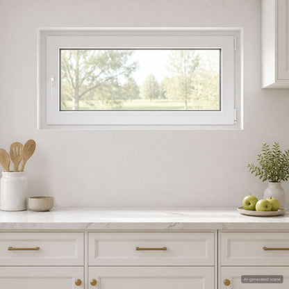 Basement Window RISOR 120 x 55 cm PVC and Glass