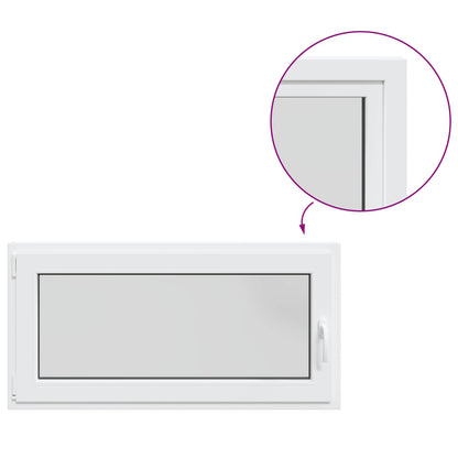 Basement Window RISOR 120 x 55 cm PVC and Glass