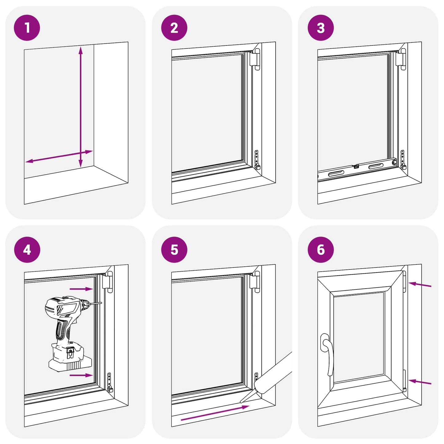 Basement Window RISOR 50 x 60 cm PVC and Glass