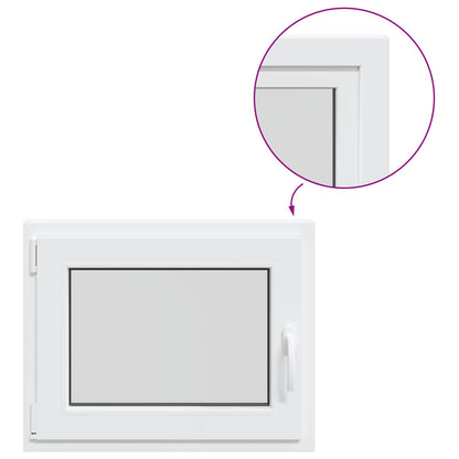 Basement Window RISOR 70 x 60 cm PVC and Glass