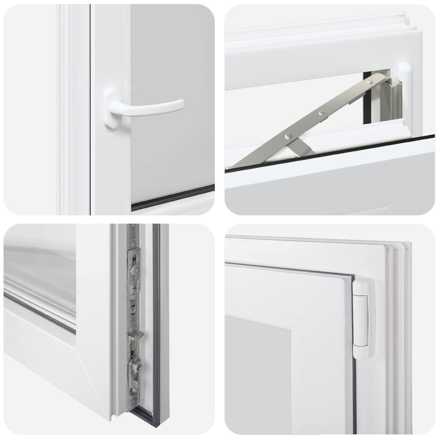Basement Window RISOR 70 x 70 cm PVC and Glass