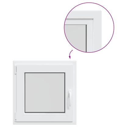 Basement Window Internal Colour White RISOR 70 x 70 cm