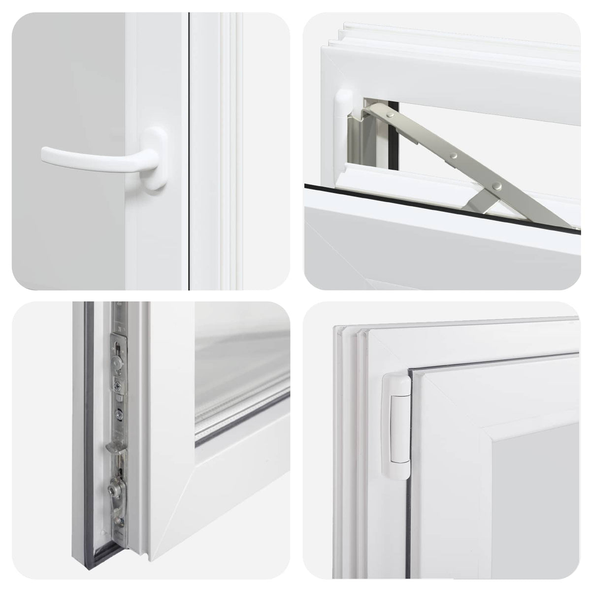 Basement Window Internal Colour White RISOR 50 x 80 cm