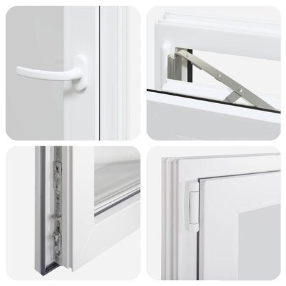 Basement Window Internal Colour White RISOR 50 x 100 cm