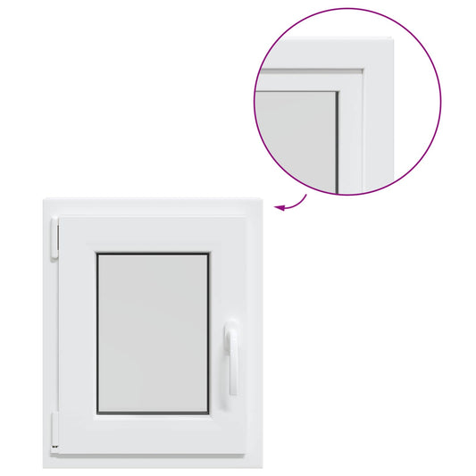 Basement Window Internal Colour White RISOR 40 x 50 cm