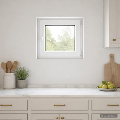 Basement Window RISOR 55 x 50 cm PVC and Glass