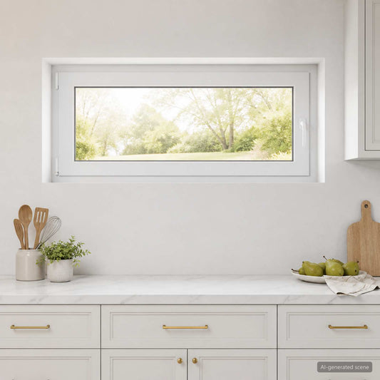 Basement Window Internal Colour White RISOR 120 x 50 cm