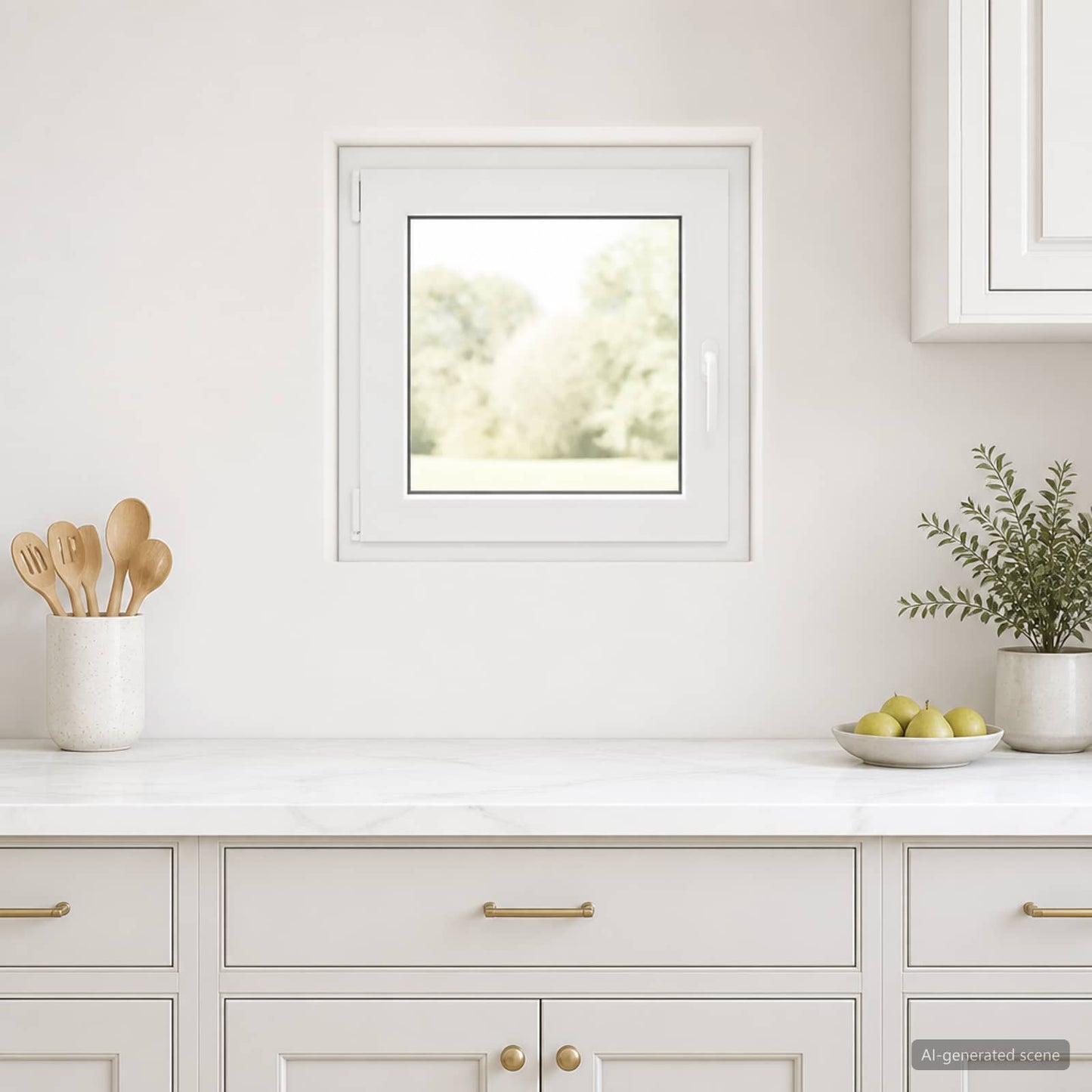 Basement Window RISOR 60 x 55 cm PVC and Glass