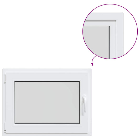Basement Window Internal Colour White RISOR 80 x 55 cm