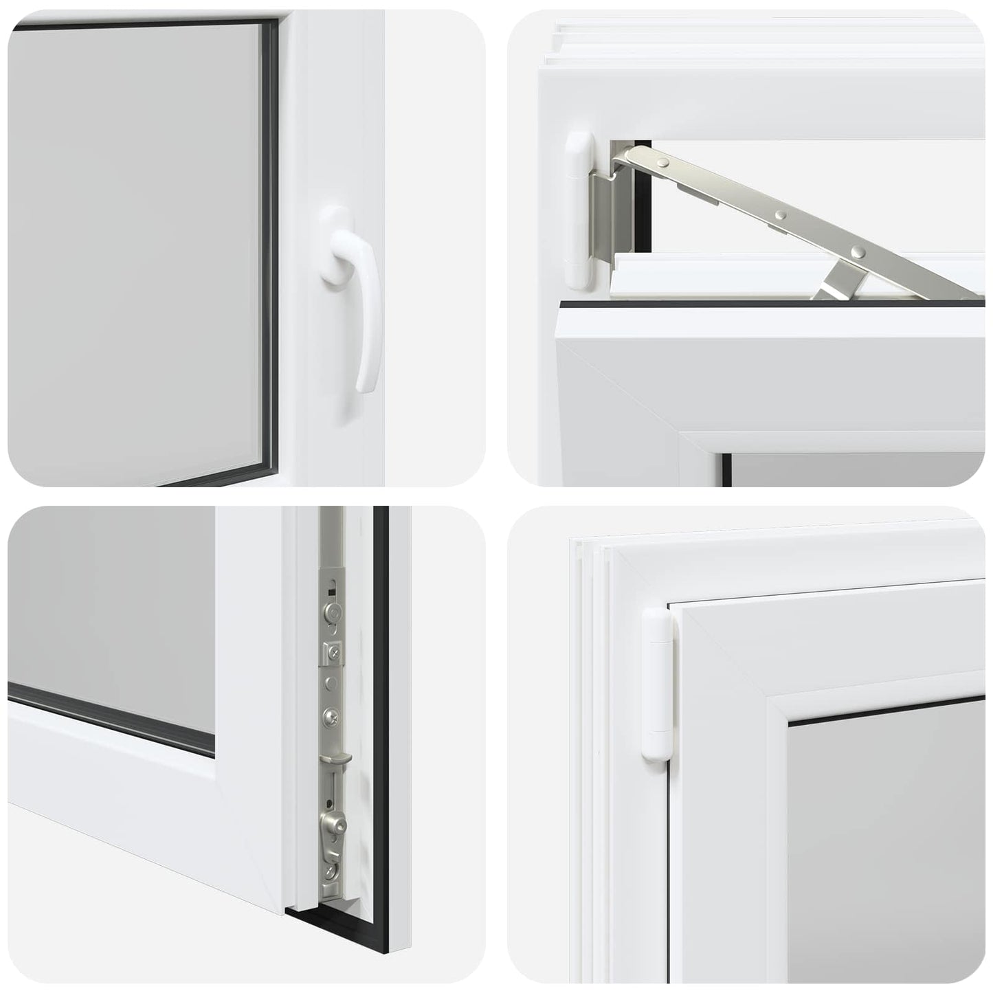 Basement Window RISOR 95 x 55 cm PVC and Glass