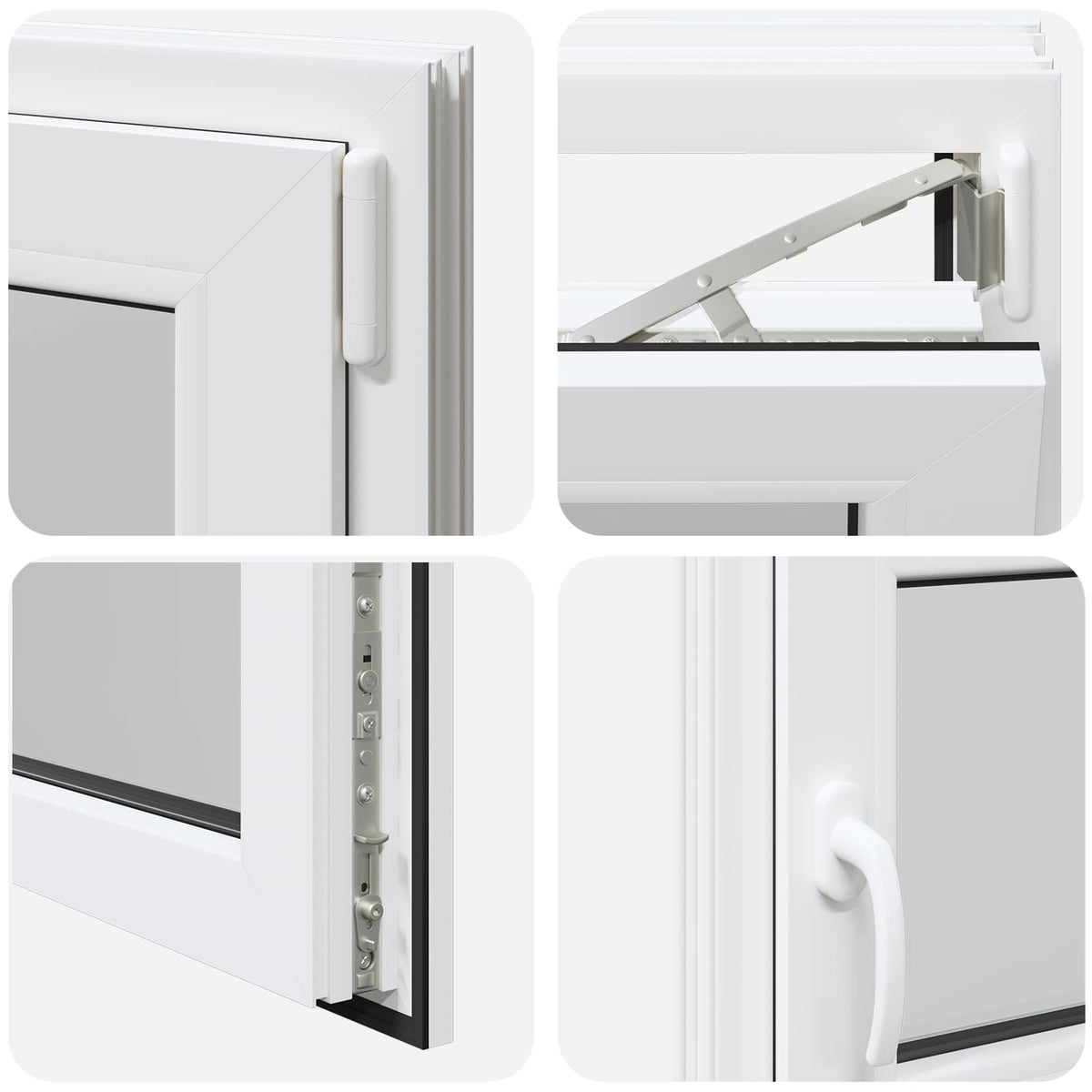 Basement Window Internal Colour White RISOR 105 x 55 cm