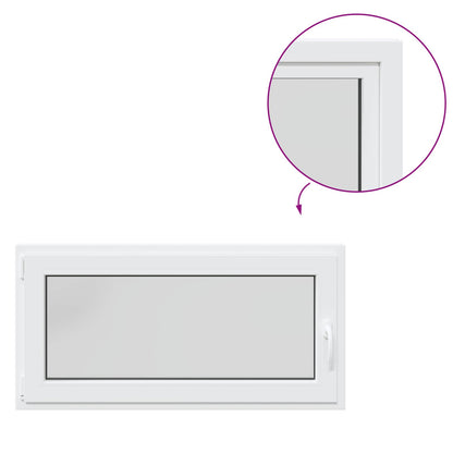 Basement Window RISOR 120 x 55 cm PVC and Glass