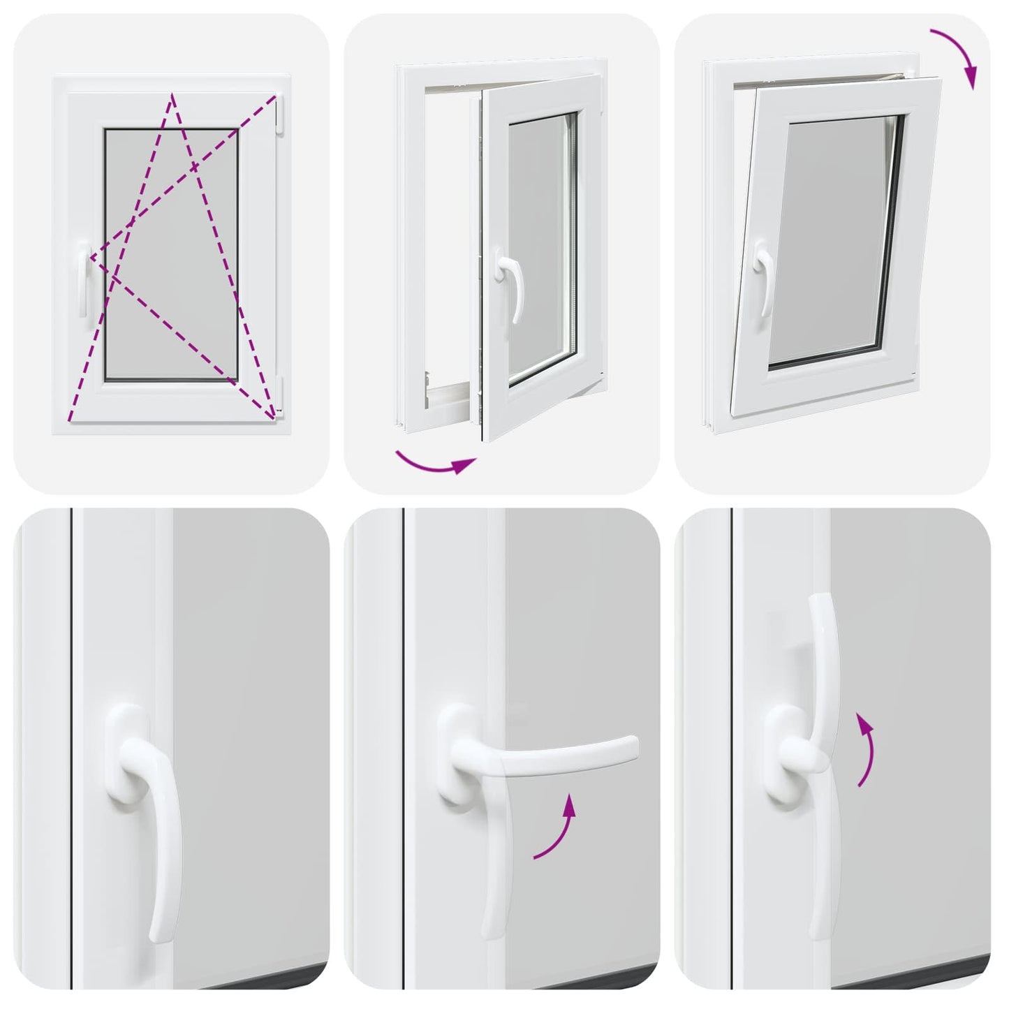Tilt & Turn DIN Right Basement Window RISOR 50 x 70 cm