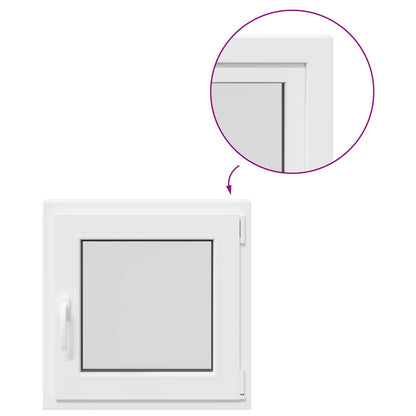 Basement Window Internal Colour White RISOR 70 x 70 cm