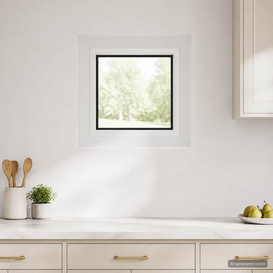 Cellar Window Internal Colour White RISOR 30 x 30 cm