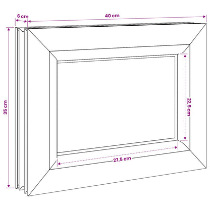 Cellar Window Internal Colour White RISOR 40 x 35 cm