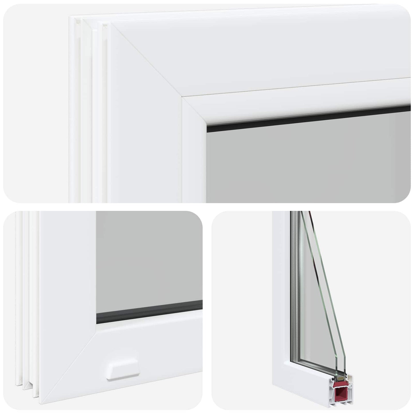 Cellar Window Internal Colour White RISOR 35 x 60 cm