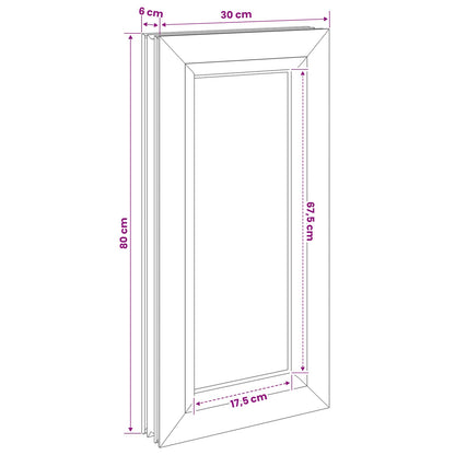Cellar Window Internal Colour White RISOR 30 x 80 cm