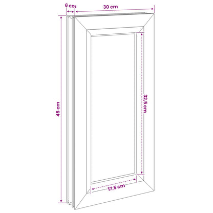 Cellar Window Internal Colour White RISOR 30 x 45 cm