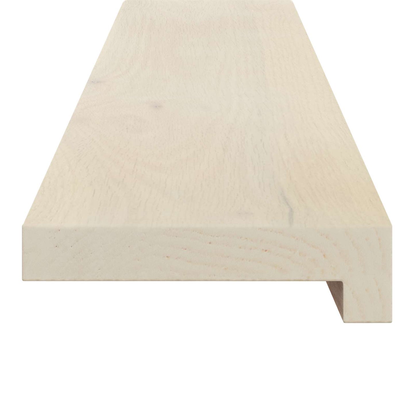 Window Sills 2 pcs White 110 x 15 x 2 cm Solid Oak Wood