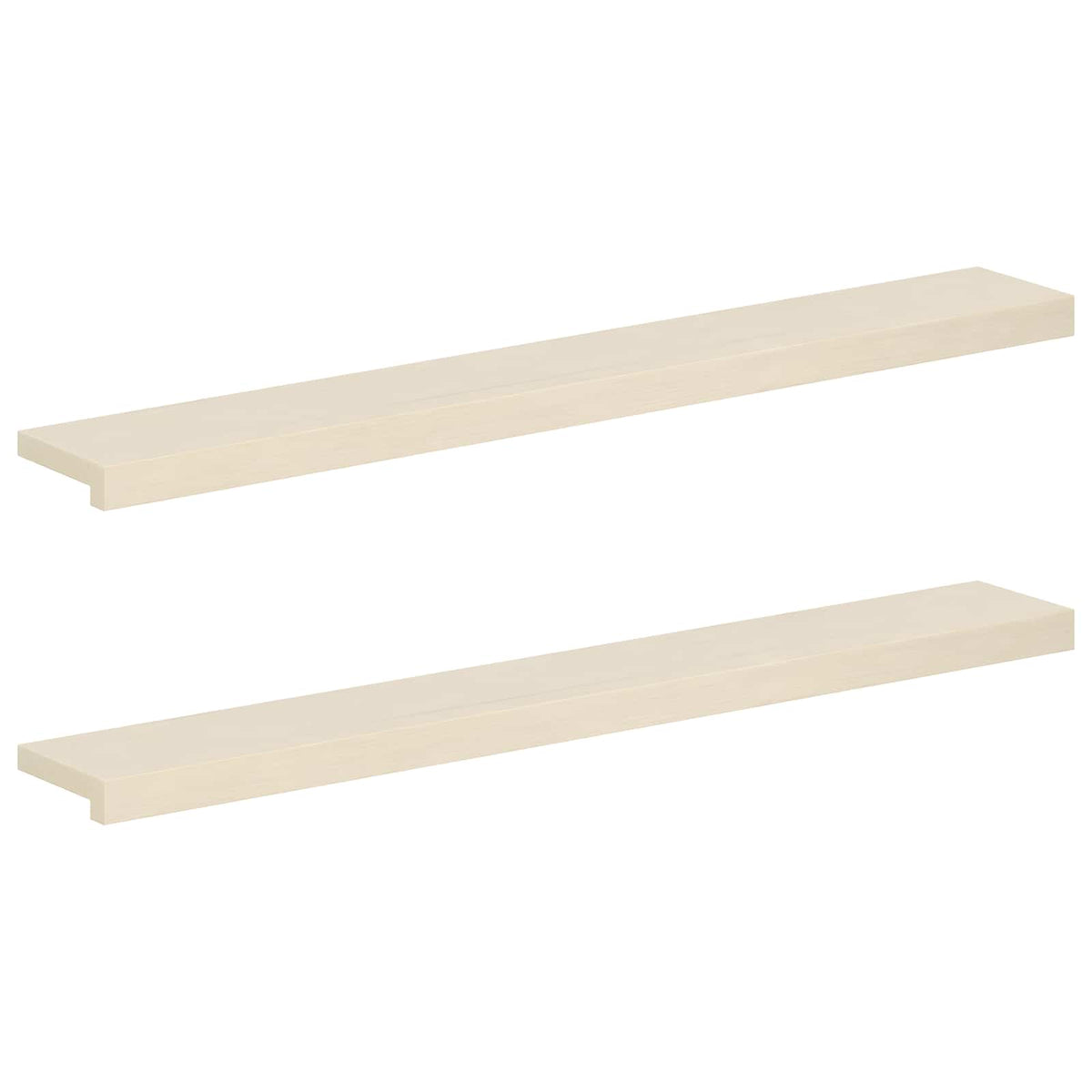 Window Sills 2 pcs White 120 x 15 x 2 cm Solid Oak Wood