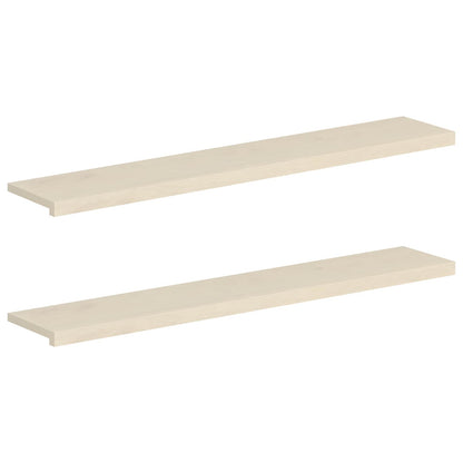 Window Sills 2 pcs White 160 x 25 x 2 cm Solid Oak Wood