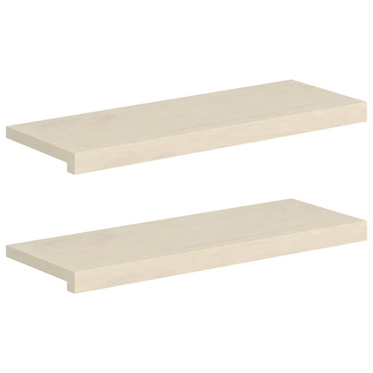 Window Sills 2 pcs White 80 x 30 x 2 cm Solid Oak Wood
