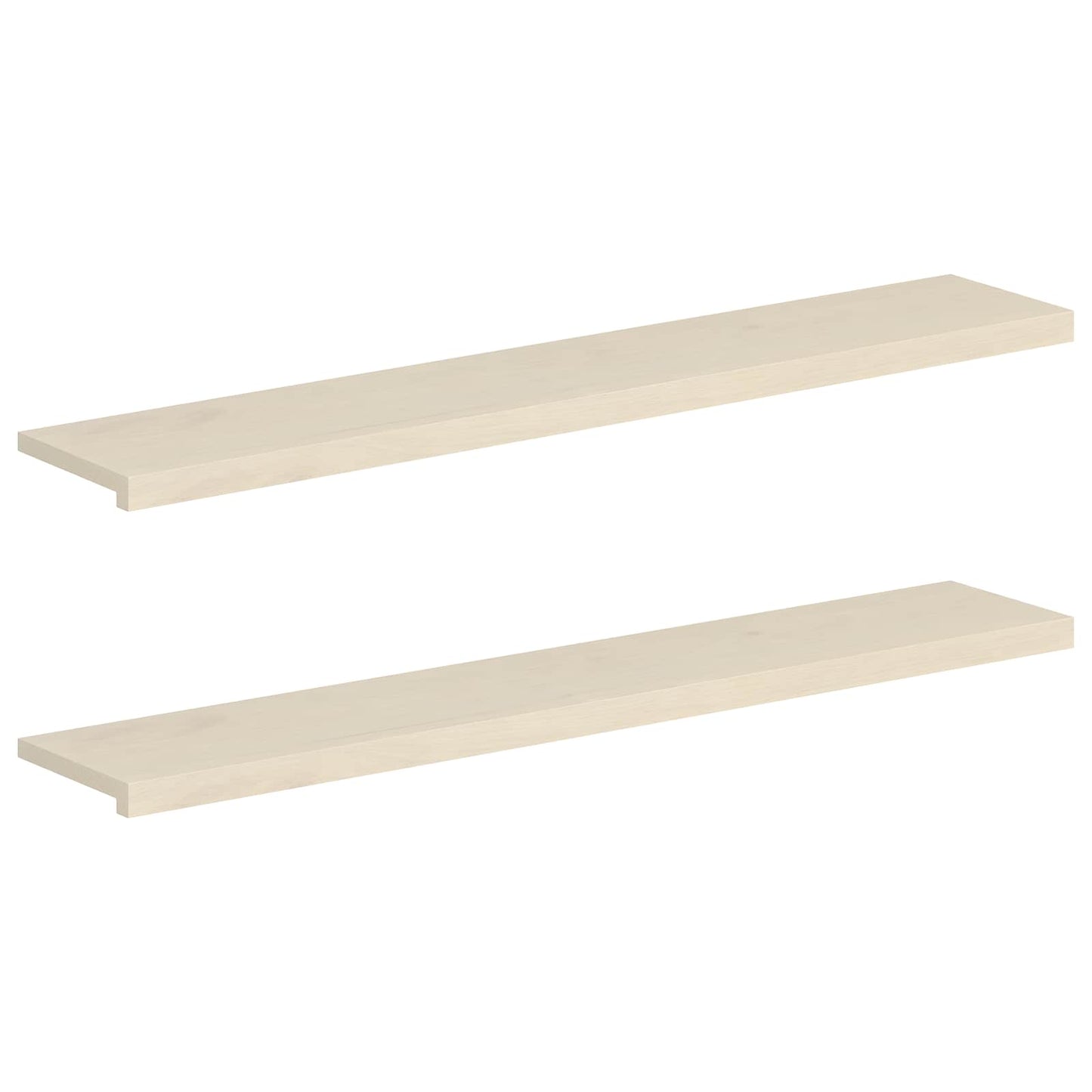 Window Sills 2 pcs White 160 x 30 x 2 cm Solid Oak Wood