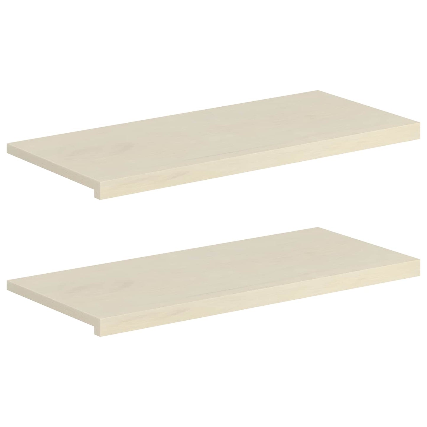 Window Sills 2 pcs White 90 x 40 x 2 cm Solid Oak Wood