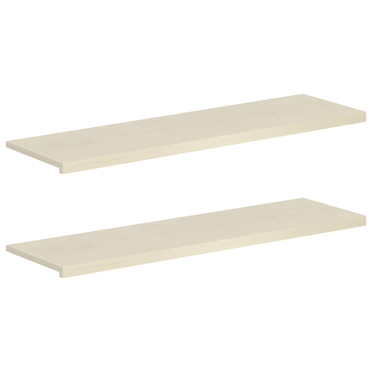 Window Sills 2 pcs White 160 x 40 x 2 cm Solid Oak Wood
