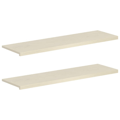 Window Sills 2 pcs White 160 x 40 x 2 cm Solid Oak Wood