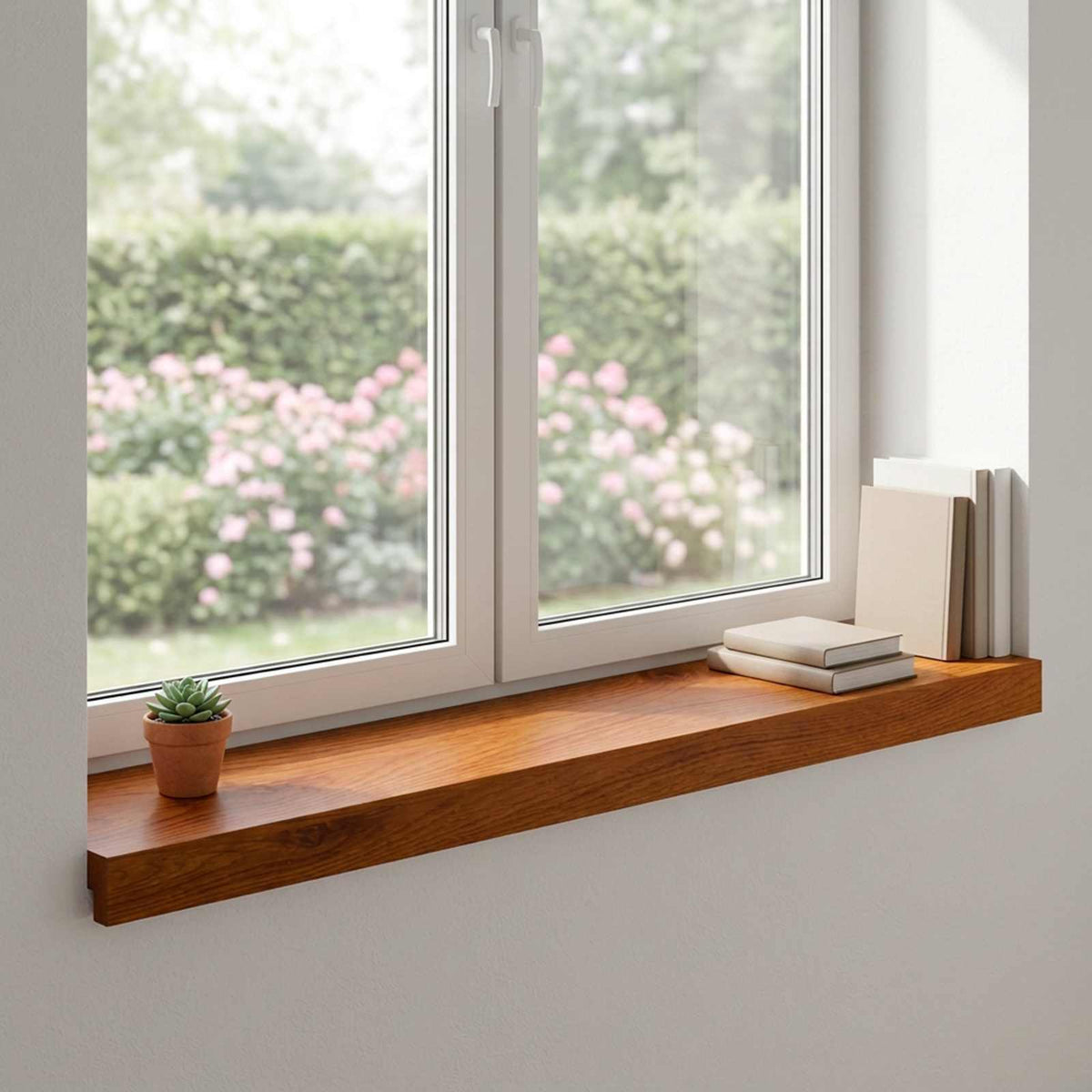 Window Sills 2 pcs Brown 70 x 20 x 2 cm Solid Oak Wood
