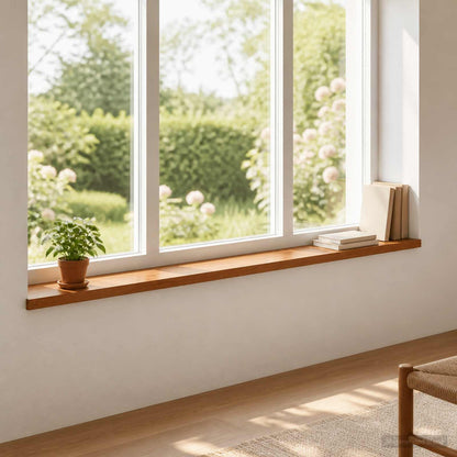 Window Sills 2 pcs Brown 120 x 15 x 2 cm Solid Oak Wood