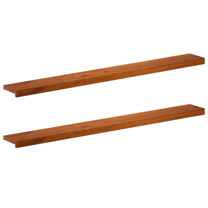 Window Sills 2 pcs Brown 140 x 15 x 2 cm Solid Oak Wood