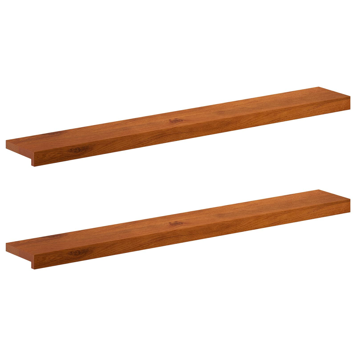 Window Sills 2 pcs Brown 120 x 20 x 2 cm Solid Oak Wood