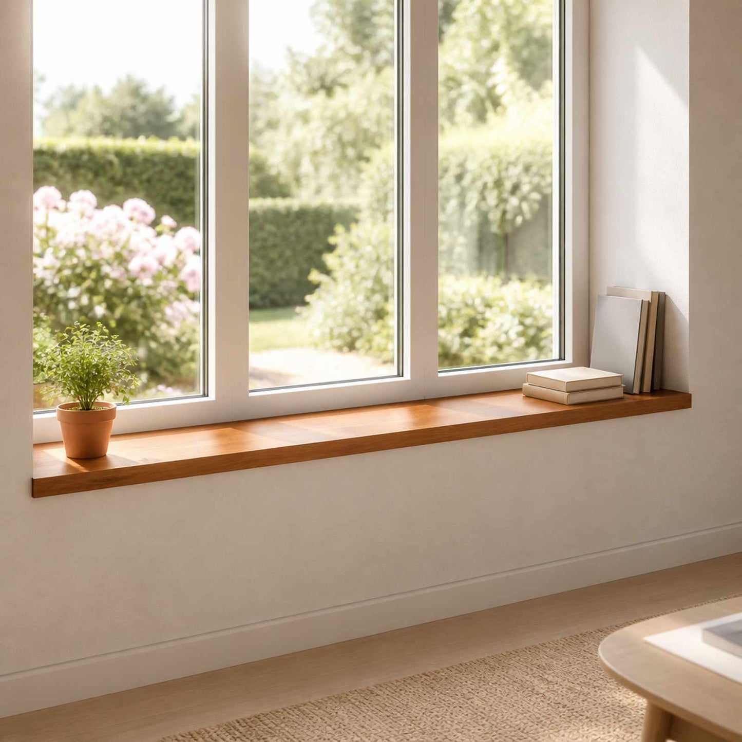 Window Sills 2 pcs Brown 120 x 30 x 2 cm Solid Oak Wood