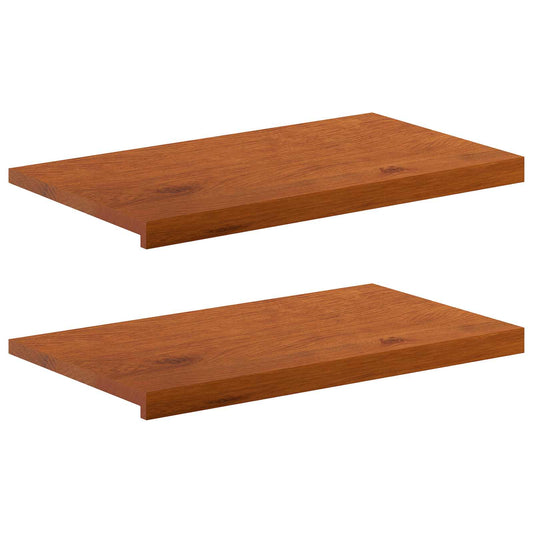 Window Sills 2 pcs Brown 80 x 40 x 2 cm Solid Oak Wood