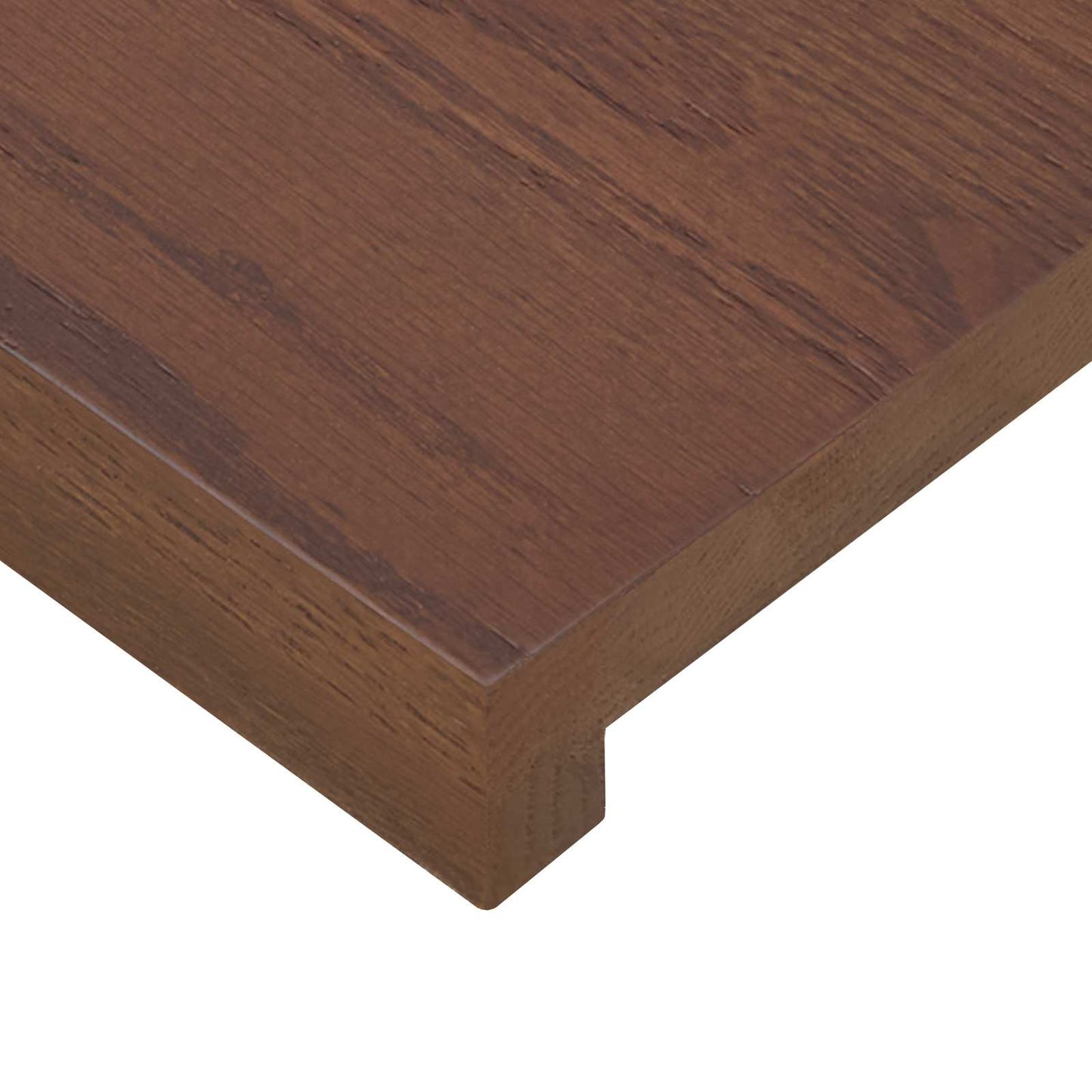 Window Sills 2 pcs Dark Brown 80 x 15 x 2 cm Solid Oak Wood