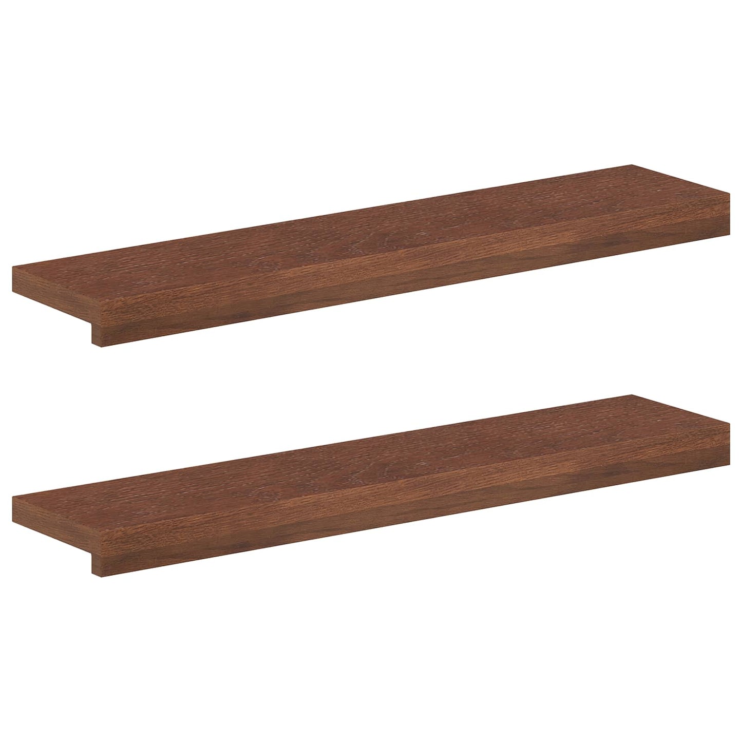 Window Sills 2 pcs Dark Brown 80 x 20 x 2 cm Solid Oak Wood